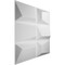 Ekena Millwork Stratford EnduraWall Decorative 3D Wall Panel, White, 19 5/8"W x 19 5/8"H WP20X20STWH - alternate 2